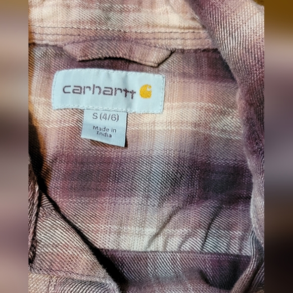Carhartt Button Up Plaid Shirt NWOT - Picture 5 of 6